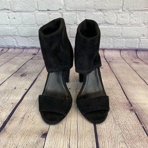 BCBGeneration Black Suede Platform Heels Shoes